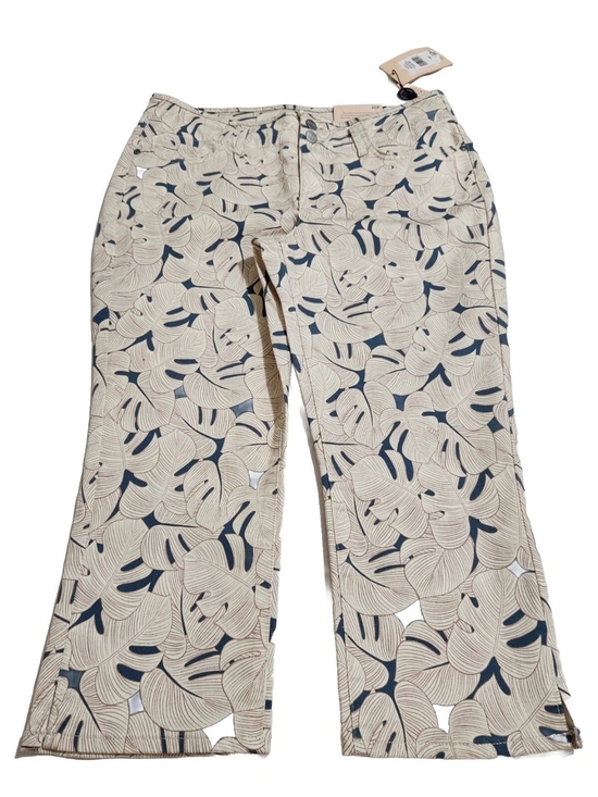 NYDJ Denim - NYDJ Women's Jeans Size 10P Chloe Side Slit Capri Stretch Blue Multi  NWT 22